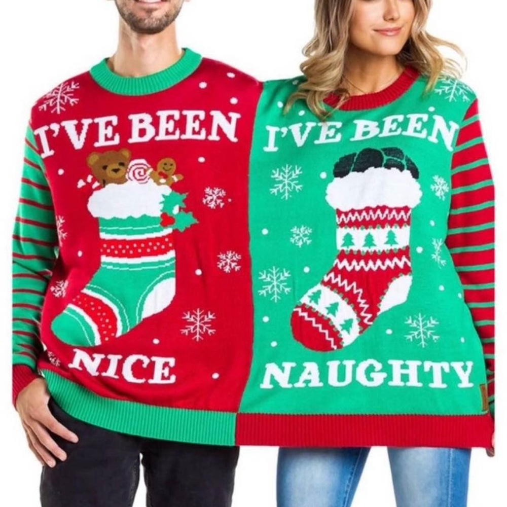 SOLD Tipsy Elves Double Naughty/Nice Sweater